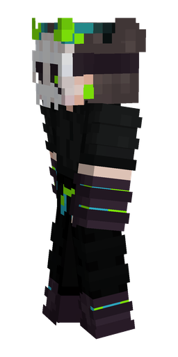 Black skin: body, left side render