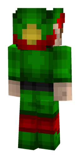 Black skin: body, back render