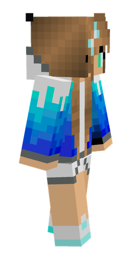 Blue skin: body, right side render
