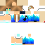 Blue skin: raw texture render
