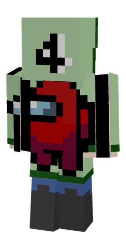 Black skin: body, back render