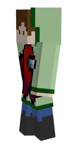 Black skin: body, left side render