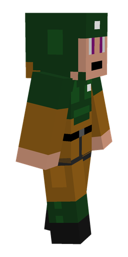 Brown skin: body, right side render
