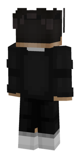 Black skin: body, back render
