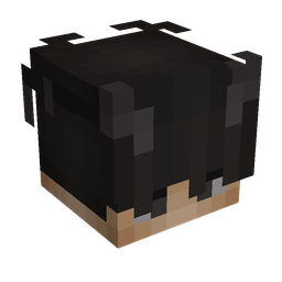 Black skin: head render