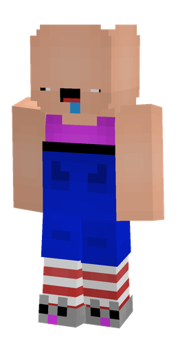 Blue skin: body, front render
