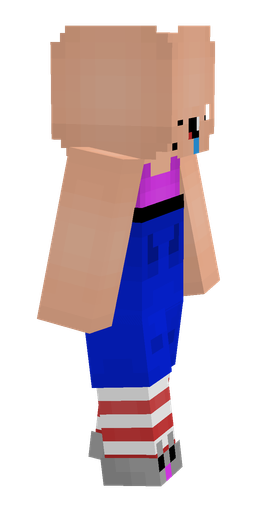 Blue skin: body, right side render