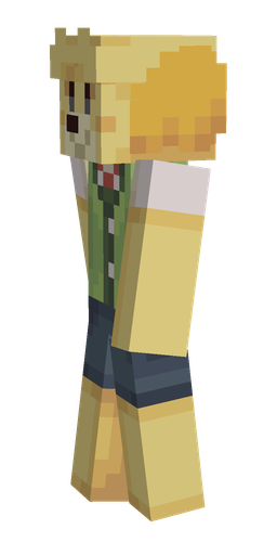 Green skin: body, left side render