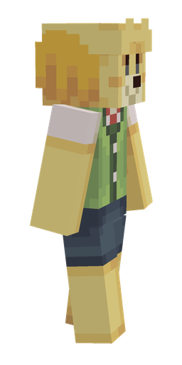 Green skin: body, right side render