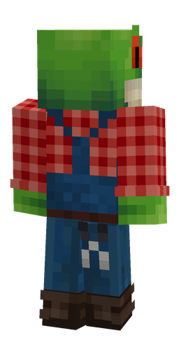 Blue skin: body, back render