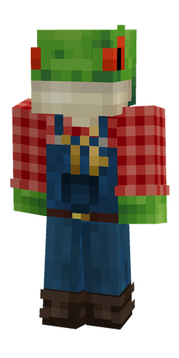 Blue skin: body, front render