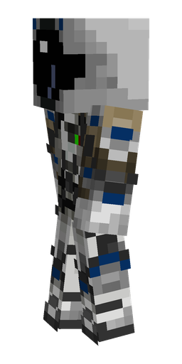 Black skin: body, left side render