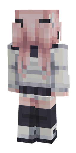 Black skin: body, back render