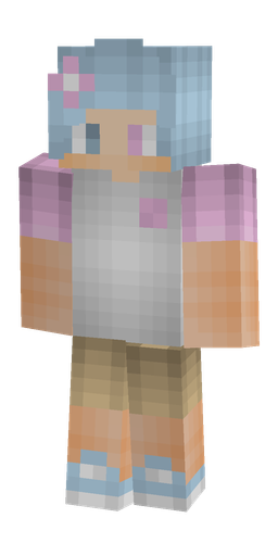 Blue skin: body, front render