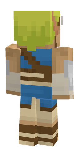 Brown skin: body, back render