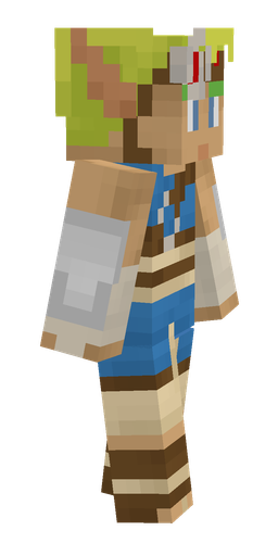 Brown skin: body, right side render