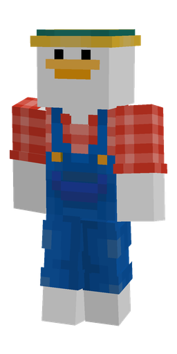Blue skin: body, front render