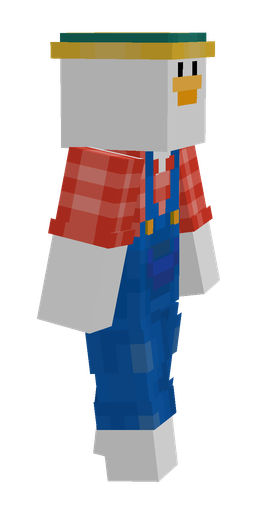 Blue skin: body, right side render