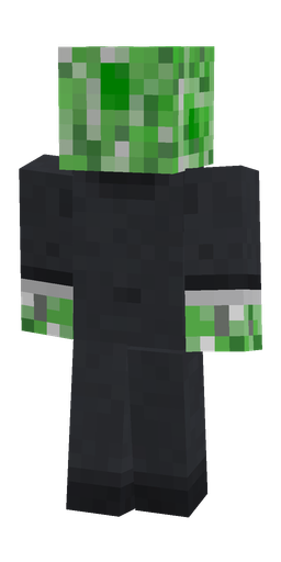 Black skin: body, back render