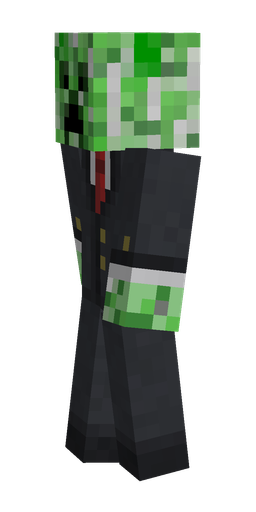 Black skin: body, left side render