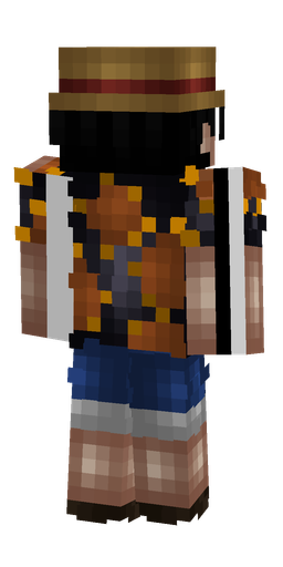 Black skin: body, back render