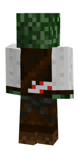 Black skin: body, back render