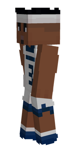 Blue skin: body, left side render