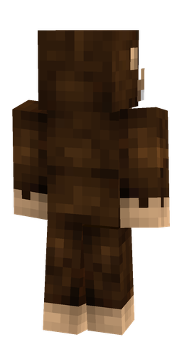 Black skin: body, back render