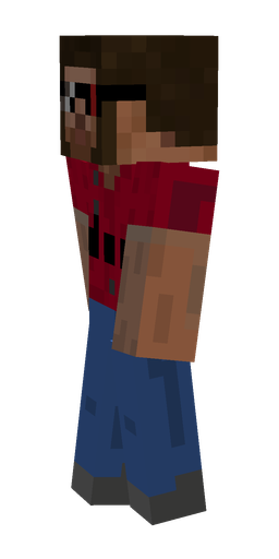 Black skin: body, left side render