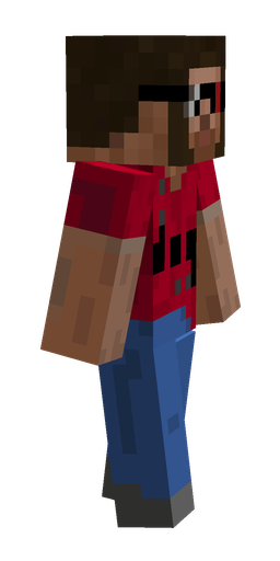 Black skin: body, right side render