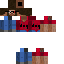 Black skin: raw texture render