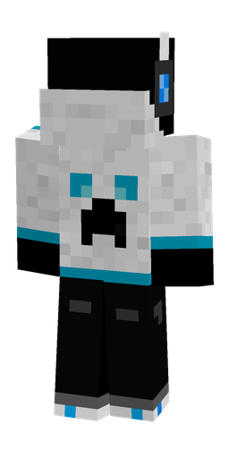 Black skin: body, back render
