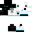 Black skin: raw texture render