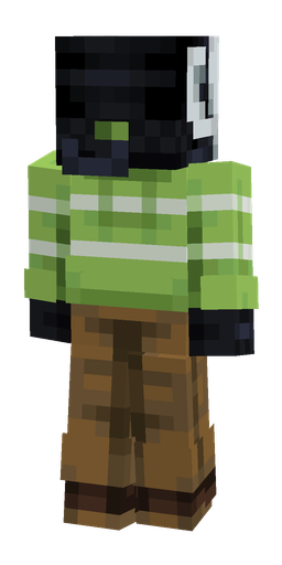 Black skin: body, back render