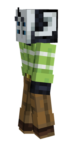 Black skin: body, left side render