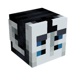 Black skin: head render