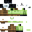 Black skin: raw texture render