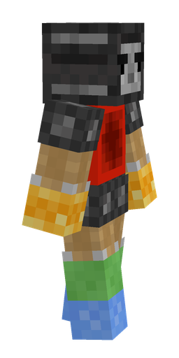 Black skin: body, right side render