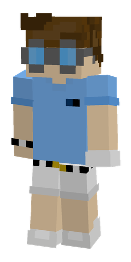 Blue skin: body, front render