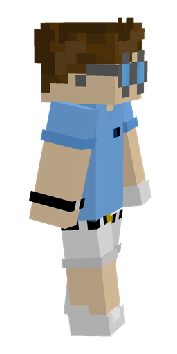 Blue skin: body, right side render
