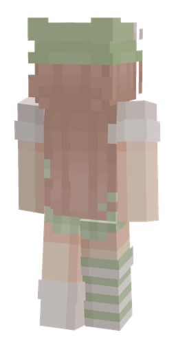 Green skin: body, back render