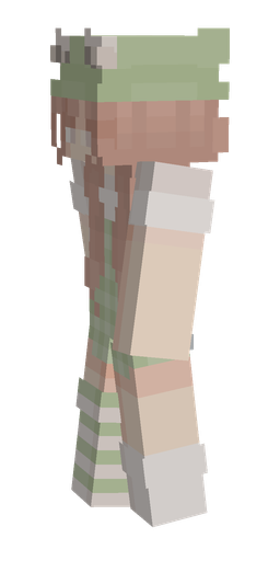 Green skin: body, left side render