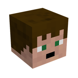 Brown skin: head render