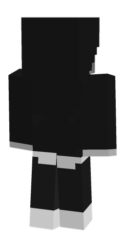 Black skin: body, back render