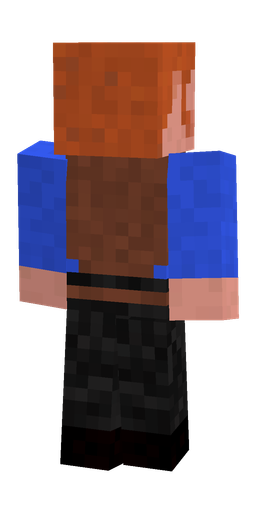 Black skin: body, back render