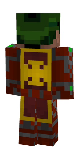 Black skin: body, back render