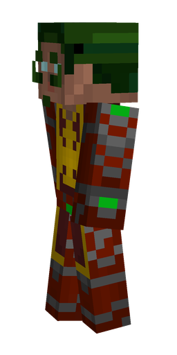 Black skin: body, left side render