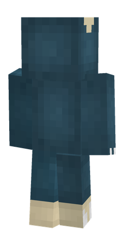 Blue skin: body, back render