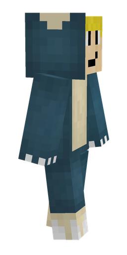 Blue skin: body, right side render