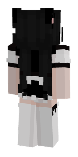 Black skin: body, back render